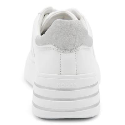 Hogan White Sneakers With Chunky Platform Sole