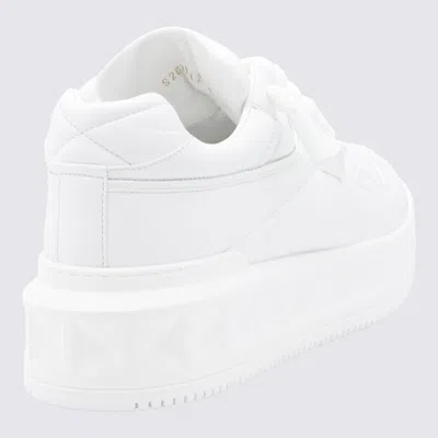 Valentino Garavani White Nappa Leather One Stud Xl Sneakers