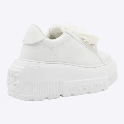 Casadei White Leather Nexus Sneakers In White