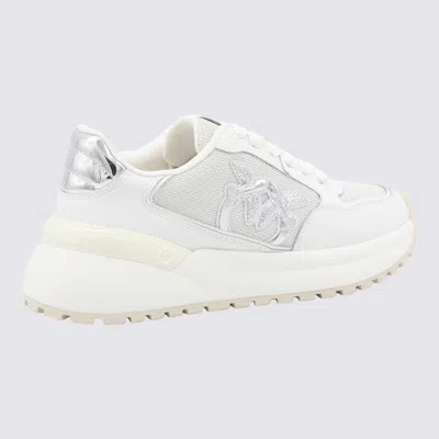 Pinko Love Birds-embellished Platform Sneakers In White