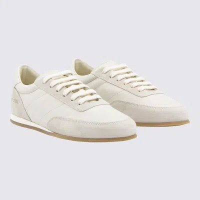 Common Projects White Leather Minimal Runner Sneakers In Multi