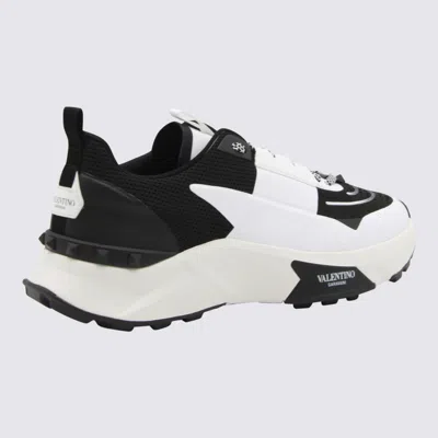 Valentino Garavani True Act Low Top Trainer In Mesh And Rubberised Fabric In Animal Print