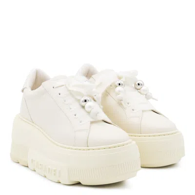 Casadei Low Top Sneakers With Embellished Platform Sole