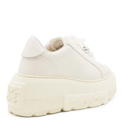 Casadei Low Top Sneakers With Embellished Platform Sole