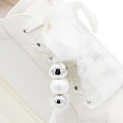 Casadei Low Top Sneakers With Embellished Platform Sole