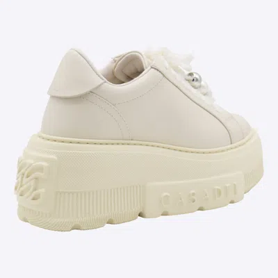 Casadei Low Top Sneakers With Embellished Platform Sole