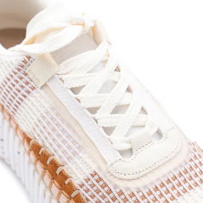 Chloé Nama Embroidered Suede And Recycled-mesh Sneakers