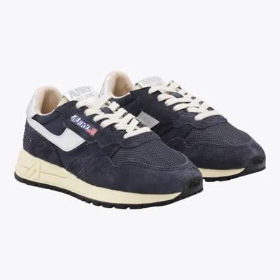 Autry Leather And Fabric Sneakers With Metallic Inserts