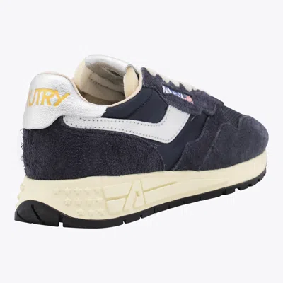 Autry Leather And Fabric Sneakers With Metallic Inserts