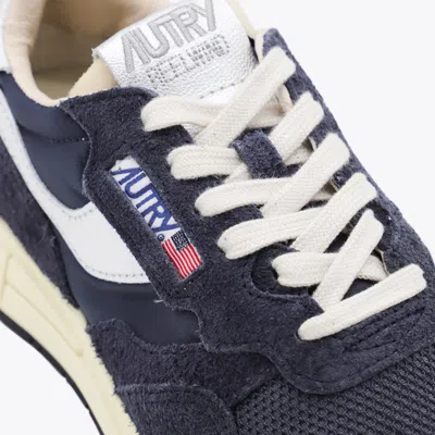 Autry Leather And Fabric Sneakers With Metallic Inserts