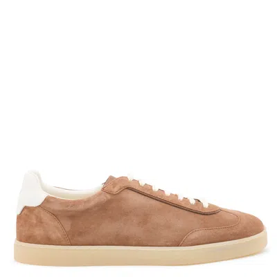 Brunello Cucinelli Round Toe Low-top Casual Shoes In Brown