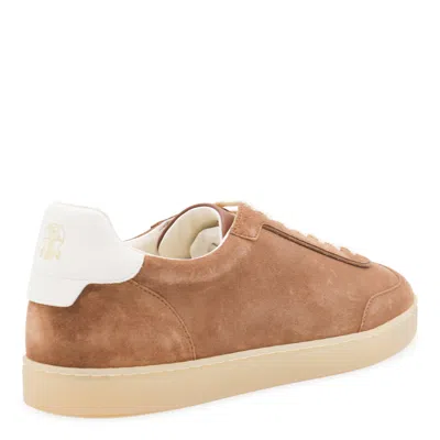 Brunello Cucinelli Round Toe Low-top Casual Shoes In Brown