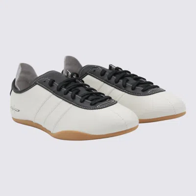 Y-3 Low-profile Leather Sneakers With Iconic 3-stripes