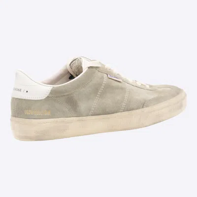 Golden Goose Low-top Beige Suede Sneakers With Contrasting Rubber Sole In Neutral