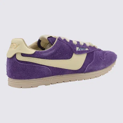 Autry Low Suede Windspin Sneaker In Purple