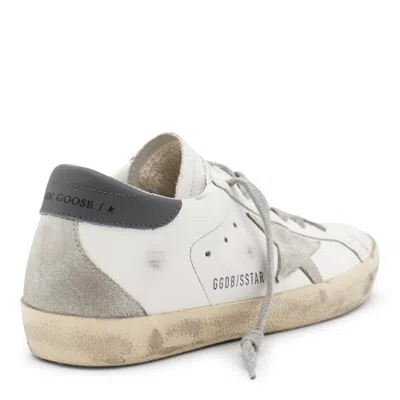 Golden Goose White Low Top Sneakers With Star Patch In Vintage Leather Woman In White