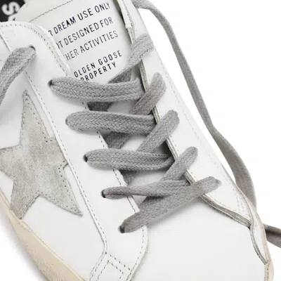 Golden Goose White Low Top Sneakers With Star Patch In Vintage Leather Woman In White