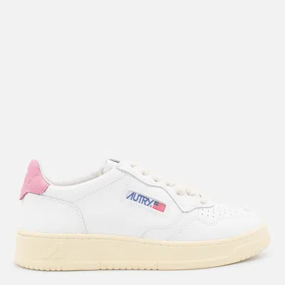 Autry Leather Upper Sneakers With Perforated Detailing In Multi