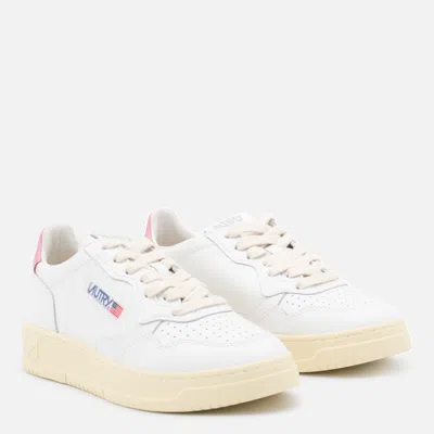 Autry Leather Upper Sneakers With Perforated Detailing In Multi