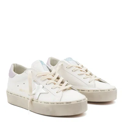 Golden Goose Hi Star Classic Sneaker With Laminated Star