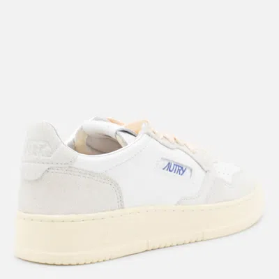 Autry Medalist Sneakers In Leather With Suede Inserts