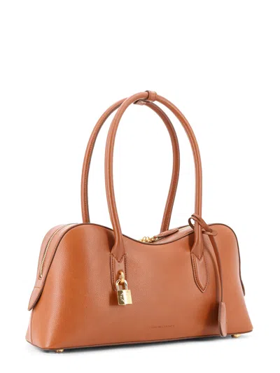 Stella Mccartney Camel Synthetic Leather Ryder Medium Shoulder Bag
