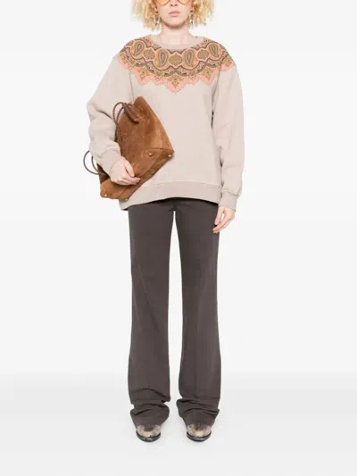 Etro Straight Trousers With Button Fly