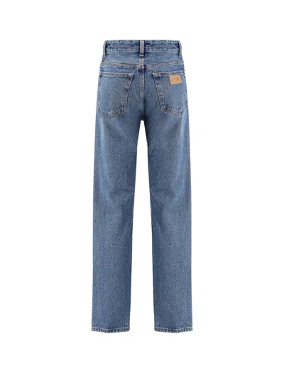 Mm6 Maison Margiela Mm6 By Maison Margiela Reversed Front Jeans In Blue