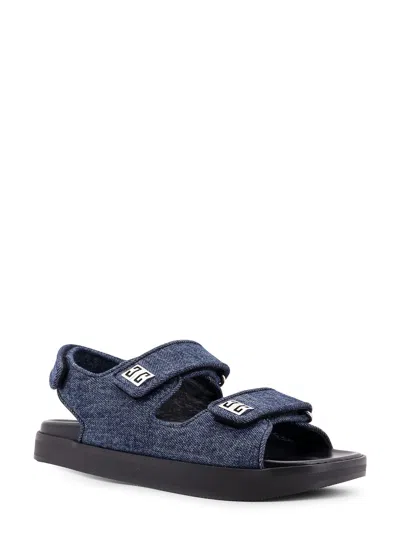 Givenchy Strap Flat Denim Sandals