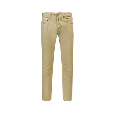 Incotex Stretch Cotton Trouser In Brown