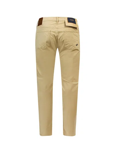 Incotex Stretch Cotton Trouser In Brown