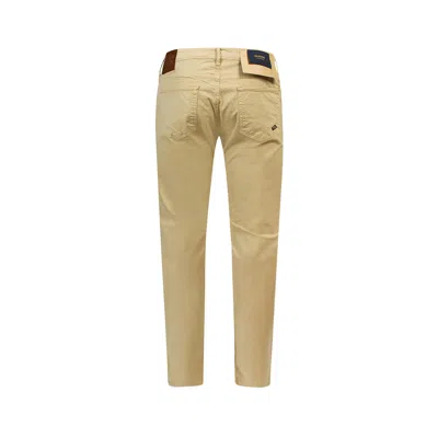 Incotex Stretch Cotton Trouser In Brown
