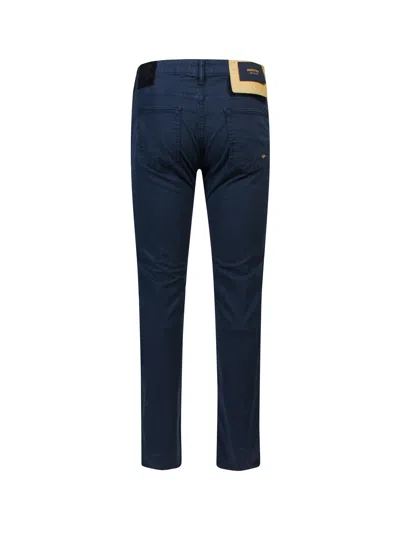 Incotex Stretch Cotton Trouser In Blue