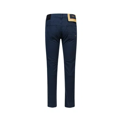 Incotex Stretch Cotton Trouser In Blue