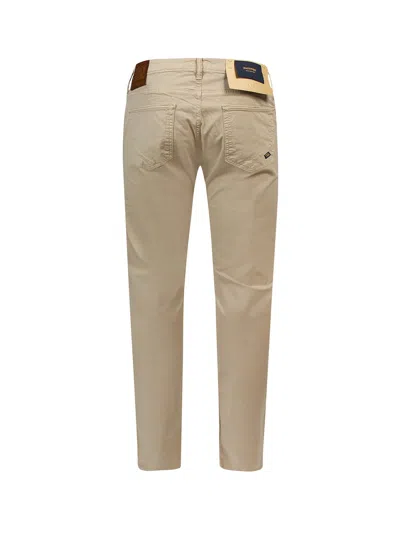 Incotex Stretch Cotton Trouser In Brown