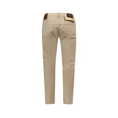 Incotex Stretch Cotton Trouser In Brown