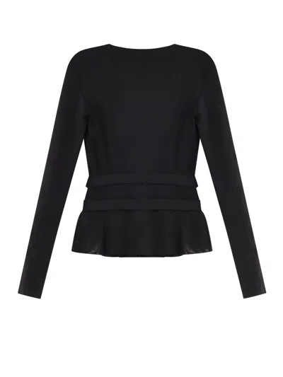 Elisabetta Franchi Stretch Fabric Blazer With Metal Details