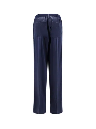 Tom Ford Stretch Silk Pajamas Trousers In Blue