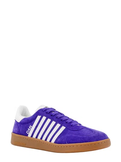 Dsquared2 Suede Sneakers With Leather Bands