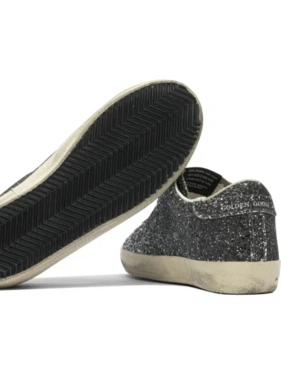 Golden Goose Super-star Classic With List Glitter Upper Toe Tongue And Heel Laminated Star Sneakers Grey