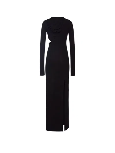 Versace Sustainable Viscose Dress With Cut-out Details In Black