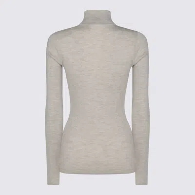 Brunello Cucinelli Beige Zip Up Sweater In Neutral