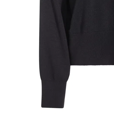 Brunello Cucinelli Ribbed Turtleneck Knitwear Long Sleeves In Black