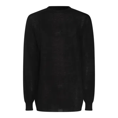 Rick Owens Black Wool Knitwear In Black