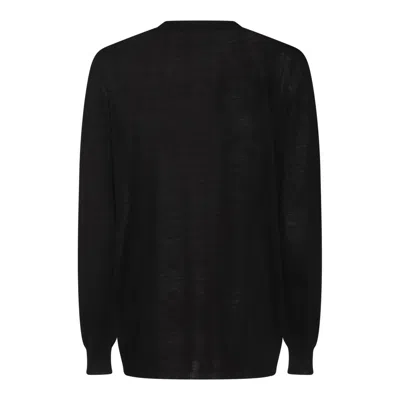 Rick Owens Black Wool Knitwear In Black