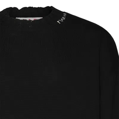 Marni Sweaters Blacks And Greys In Black
