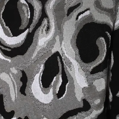 Alexander Mcqueen Sweaters Blacks And Greys In Black