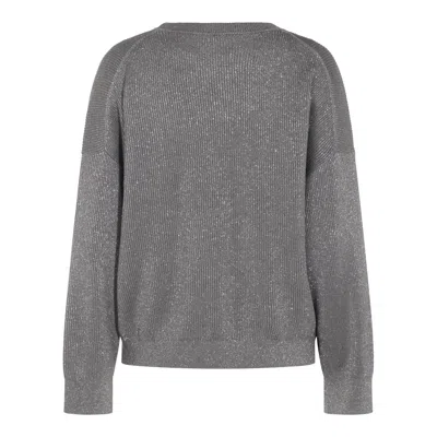 Brunello Cucinelli Sweaters Blacks And Greys In Gray
