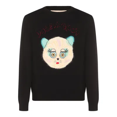 Valentino Garavani Sweater With Le Chat De La Maison Patch In Black