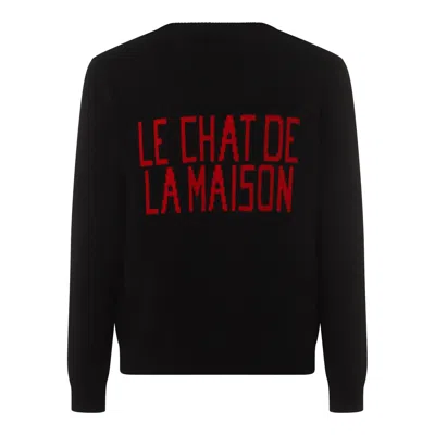 Valentino Garavani Sweater With Le Chat De La Maison Patch In Black